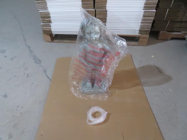 Manneken PIS Belgium Boy Statue, Pond Spitter Fountain 24 Inch in Gray, Polyresin Waterscape Sculpture, Suitable for Water Garden Koi Fish Ponds, Gardens, Patios, Fountain Centers or Pool Decorations