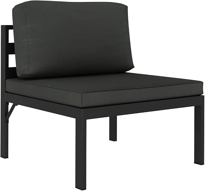 Patio Lounge Set with Cushions,Outdoor Furniture,Outdoor Furniture Sets,Patio Conversation Sets,for Garden,Deck,Backyard,3 Piece Aluminum Anthracite