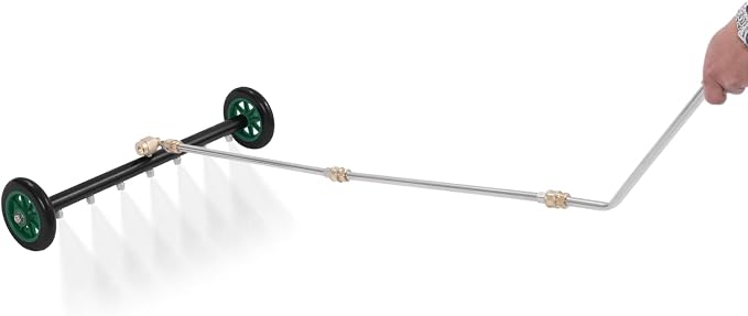 22in Ressure Washer Water Broom, 2 in 1 Pressure Washer Attachment W/ 7 Nozzles, Under Car Pressure Washer Attachment, Universal 1/4 Connector, 4000 Psi for Removing Mud & Sediment Deposits. (Green)