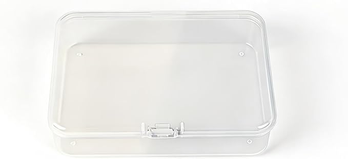 Clear Blank Card Case Plastic Card Deck Organizer Storage Box for Business Cards, Trading Cards, Playing Cards (6 Pack)
