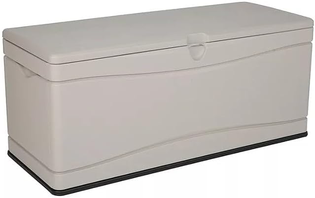 Heavy Duty Large Outdoor Deck/Storage Box, 130 Gallon Capacity, (Desert Sand, 1)