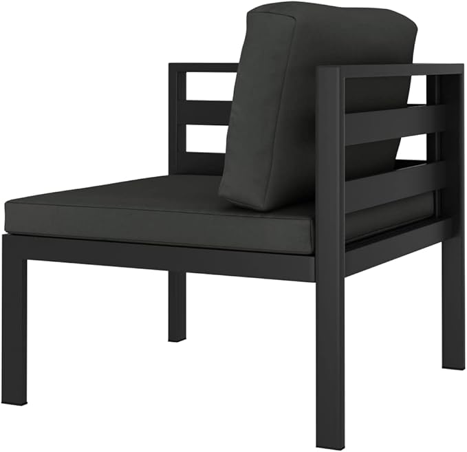 6 Piece Patio Lounge Set,Outdoor Garden Conversation Set,Patio Outdoor Set Suitable Suitable for Patio,Deck,Balcony with Cushions Aluminum Anthracite