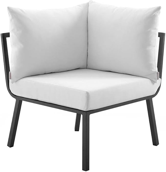 Casafoyer Riverside 6-Piece Outdoor Patio Aluminum Set in Gray/White