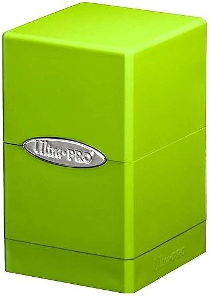 Lime Green Satin Tower Deck Boxes