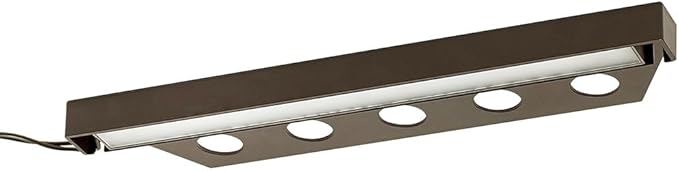 Hinkley Landscape Nuvi 15448BZ Large LED Hardscape Deck Sconce Light, Vinyl Alloy with Composite Cover, Low-Profile Housing, Mounting Bracket Included, Dimmable, Wet Rated, Bronze Finish