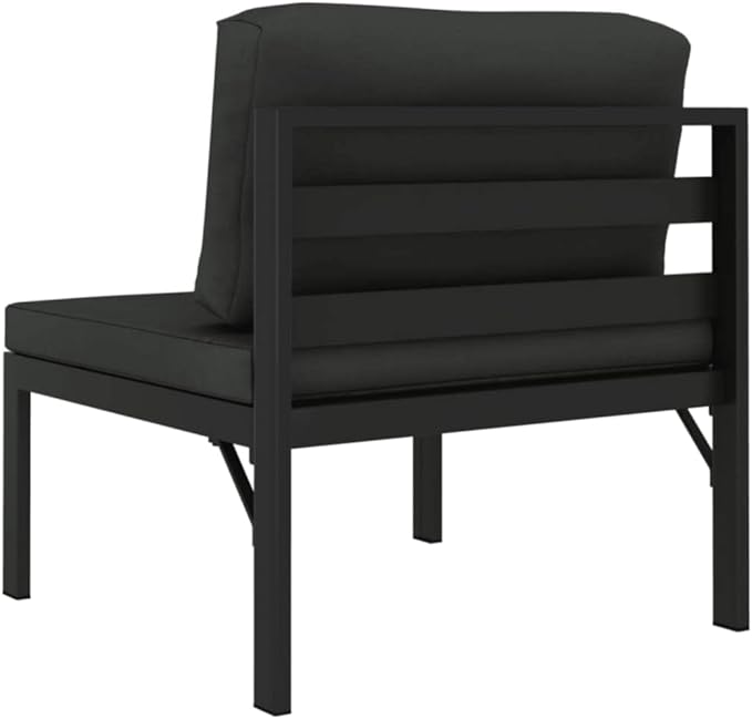 3 Piece Patio Sofa Set with Cushions,Conversation Patio Furniture Patio Sofa Outdoor Coffee Table Suitable for Garden Balcony Backyard Porch Lawn Aluminum Anthracite