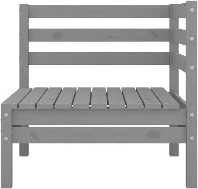 Patio Lounge Set,Wooden Sofa,Outdoor Furniture,Patio Conversation Sets,Outdoor Furniture Sets,for Garden,Deck,Backyard,4 Piece Solid Pinewood Gray