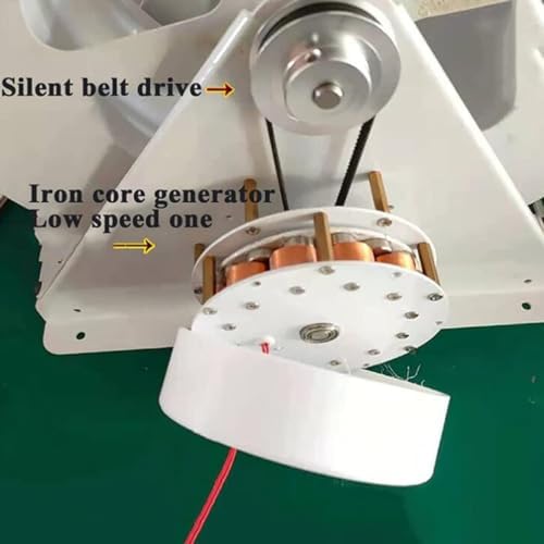 100W Hydro Turbine Generator - Low-Speed Waterwheel for Outdoor Hydroelectric Power, Efficient Disc-Type Electricity Generation, Ideal for Wind and Water Wheel Applications, 50W Color Option
