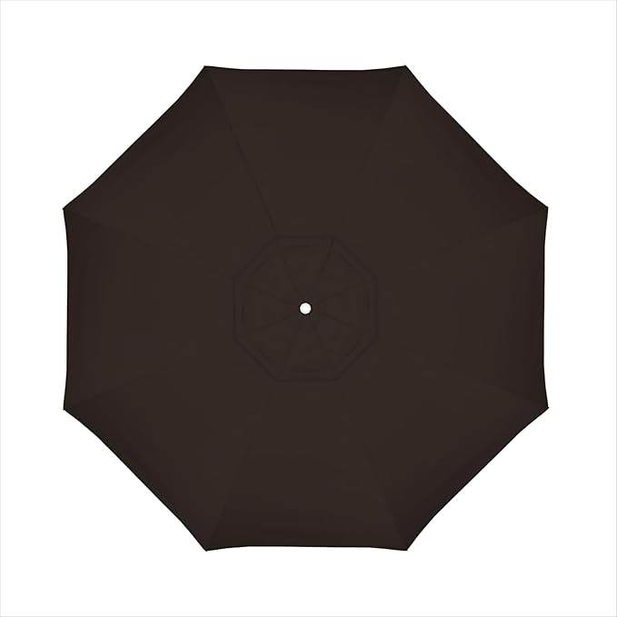 California Umbrella Replacement Canopy Cover in Pacifica Mocha Umbrella, 11' Round
