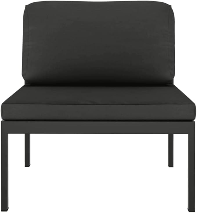 5 Piece Patio Lounge Set,Outdoor Garden Conversation Set,Patio Outdoor Set Suitable Suitable for Patio,Deck,Balcony with Cushions Aluminum Anthracite