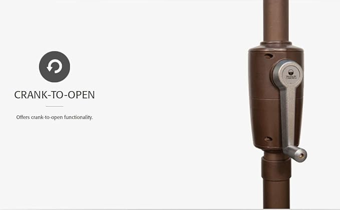 Treasure Garden 9-Foot (Model 920) Push Button-Tilt Market Umbrella replacement frame with Black Finish