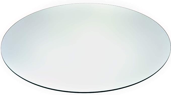 Audio-Visual Direct 48" Tempered Glass Table Top with Rounded Edge 5/16" Thick