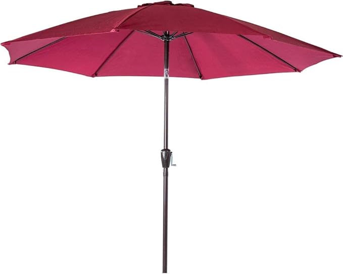 Sundale Outdoor Patio Umbrella Market Umbrella 9 ft Red