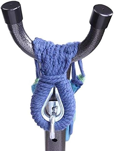 Hammock Set (Hammock Frame Small Color Bar) Natural Rope (Blue-Green bar)