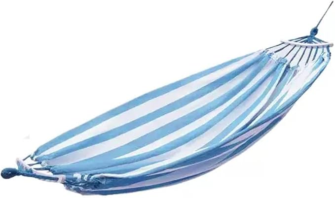 Outdoor Hammock Anti-Rollover Travel Camping Portable Hammock Hanging Chair Outdoor Portable Camping Travel Equipment (Color : Blue, Size : 190 * 80cm)