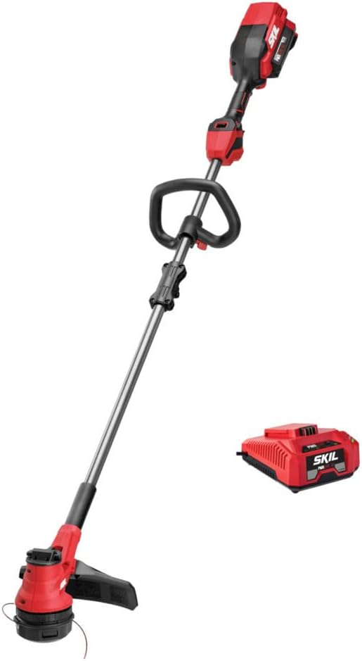 SKIL 40V 15'' String Trimmer Kit with 2.5Ah Battery and Auto Charger Includes Oregon .080-Inch 413-Foot Round Trimmer Line