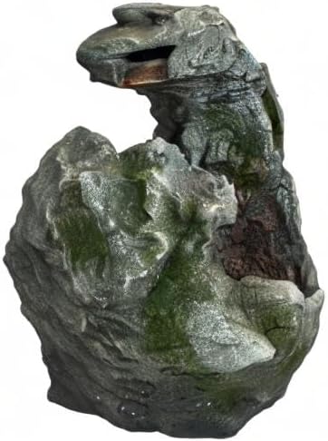32" Lighted Rock Waterfall Outdoor Garden Water Fountain
