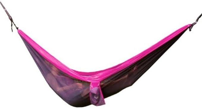 Double Nylon Hammock Purple & Gray