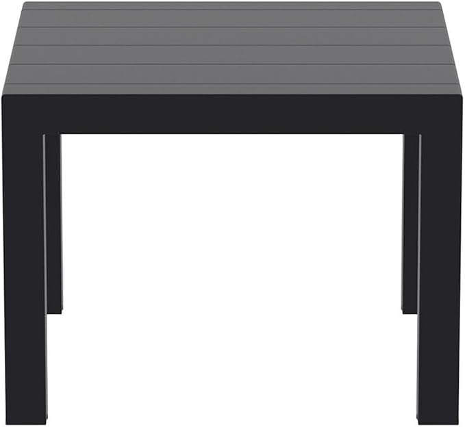 Compamia Vegas 55" Extendable Patio Dining Table in Black, Commercial Grade