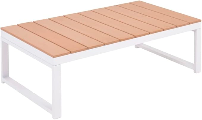 Patio Lounge Set with Cushions,Outdoor Patio Furniture,Conversation Furniture,Patio Furniture Sets,for Terrace,Garden,Backyard,5 Piece Aluminum and WPC