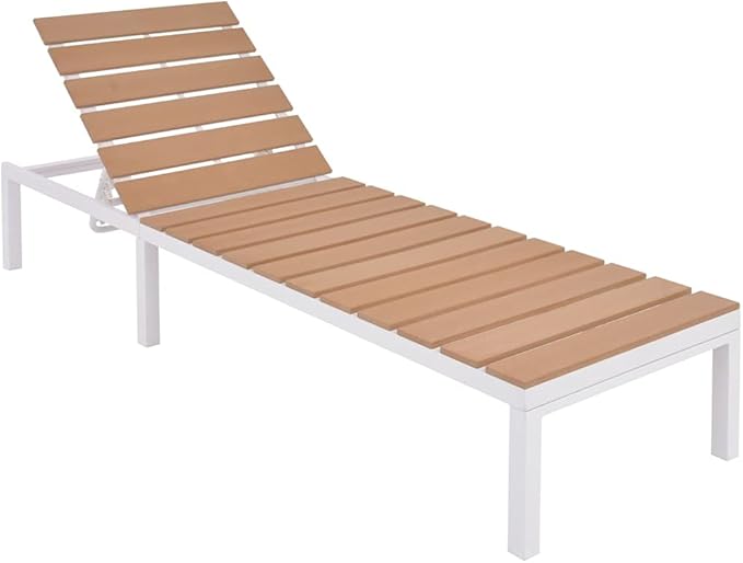 Patio Lounge Set with Cushions,Outdoor Patio Furniture,Conversation Furniture,Patio Furniture Sets,for Terrace,Garden,Backyard,5 Piece Aluminum and WPC