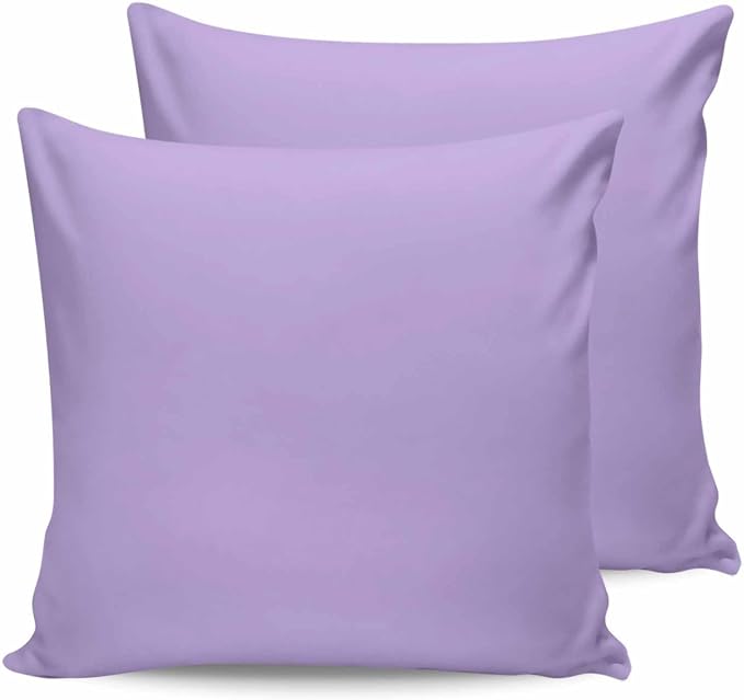 Outdoor Waterproof Throw Pillow Covers Set of 2 Lavender Purple Pillowcases 20x20 Inches Simple Style Patio Decorative Pillows Cushion Case Patio Pillows for Couch Bed Chair Garden