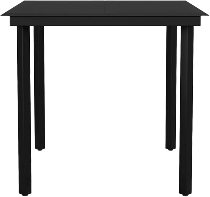 Backyard Furniture Patio Conversation Sets Outdoor Seating 3 Piece Patio Dining Set Black Suitable for Swimming Pool, Courtyard, Garden