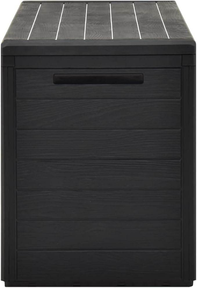 Patio Storage Box,Outdoor Toy Box,Outdoor Cushion Storage,Pool Storage,Outdoor Towel Storage,for Patio Furniture, Pillows, Pool Supplies, Garden Tools, Anthracite 45.7"x17.3"x21.7"