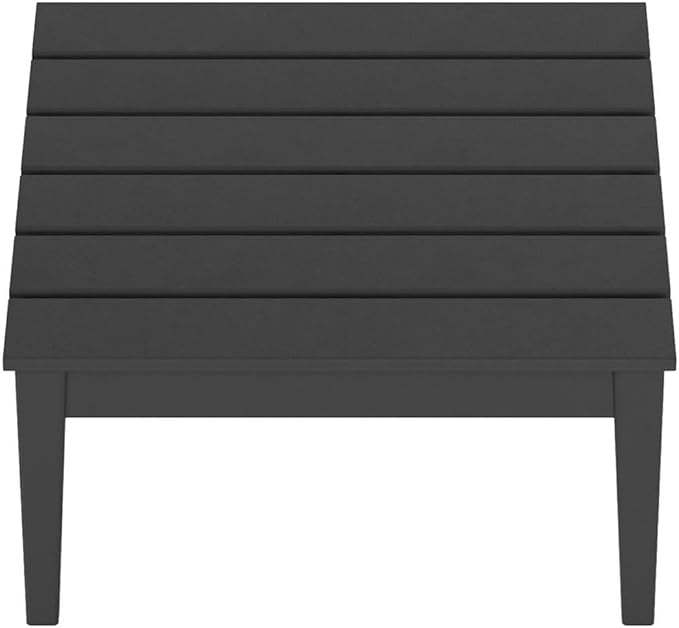 Costaelm Outdoor Side Tables for Patio, Small Patio Conversation Table Weather Resistant Coffee Table, Small Square Table Outdoor End Tables for Porch, Balcony, Poolside, Deck, Gray