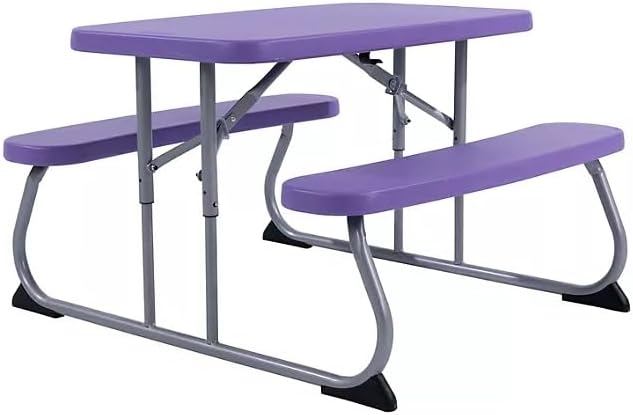 Perfect for Outdoor Fun! The Outdoor Children's Picnic Table is Ideal for Playdates, picnics, and Crafts. (Lavender)