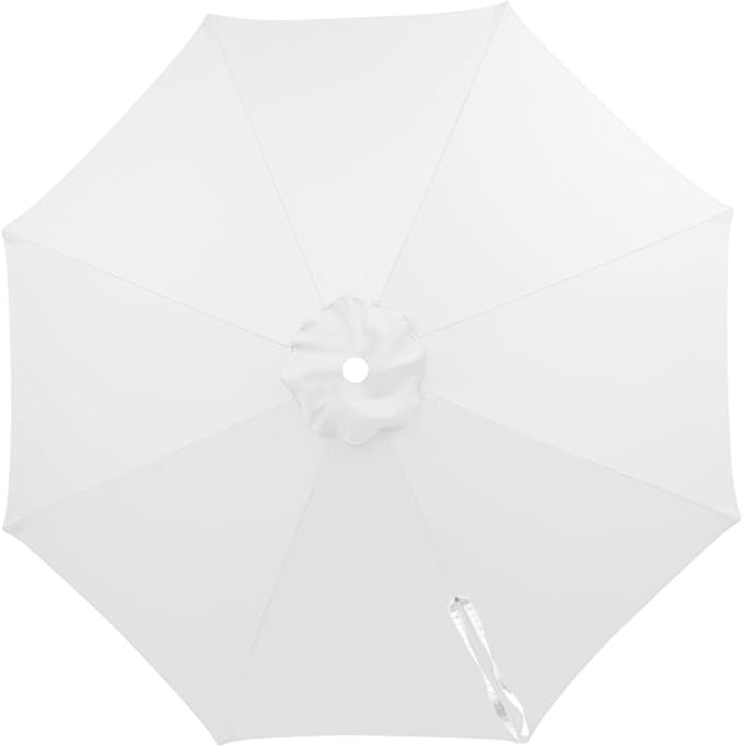 Patio Umbrella Replacement Canopy 6.6ft 7ft 8.2ft 9.2ft 9.8ft for 6/8 Ribs, Market Umbrella Top Cover, UV Protective Waterproof Polyester Fabric, Canopy Only