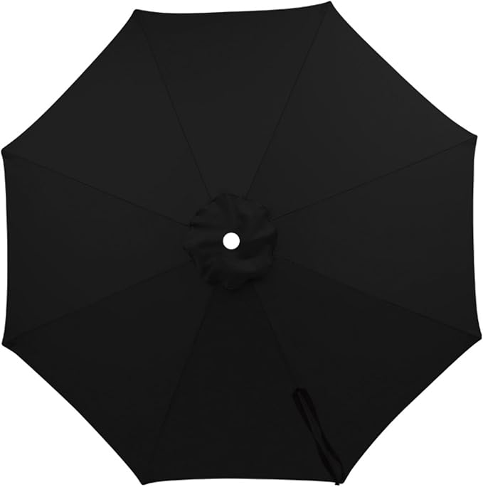 Patio Umbrella Replacement Canopy 6.6ft 7ft 8.2ft 9.2ft 9.8ft for 6/8 Ribs, Market Umbrella Top Cover, UV Protective Waterproof Polyester Fabric, Canopy Only