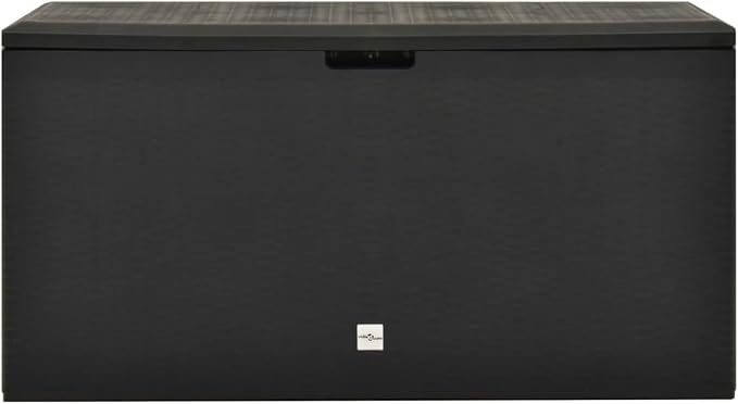 ZEYUAN Patio Storage Box Deck Storage Box Outdoor Storage Cabinet Waterproof Storage Containers Storage Outdoor Anthracite 44.9"x18.5"x23.6"