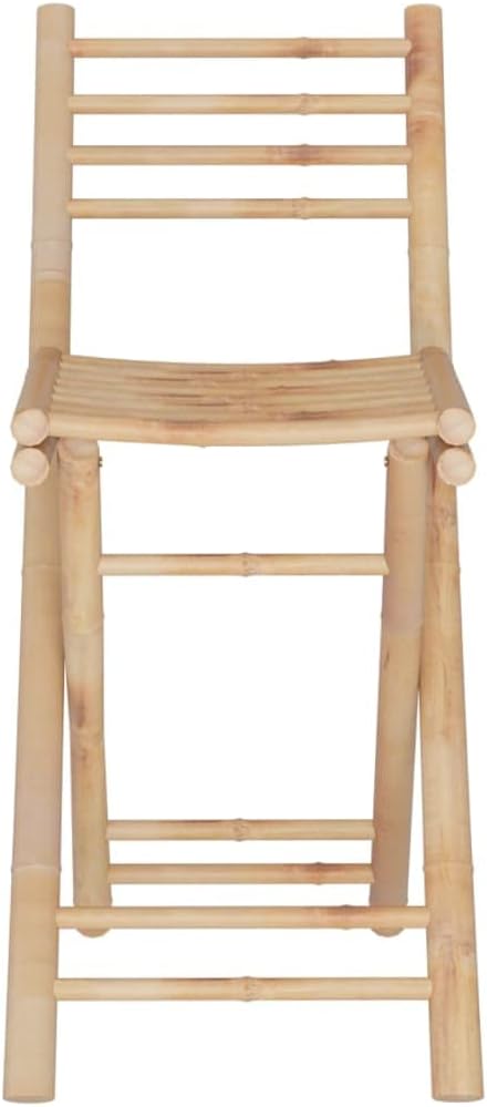 3 Piece Bar Set, Bistro Set Porch Furniture Set Front Porch Furniture Patio Conversation Set for Poolside Garden Negotiation Area Exhibition Bamboo