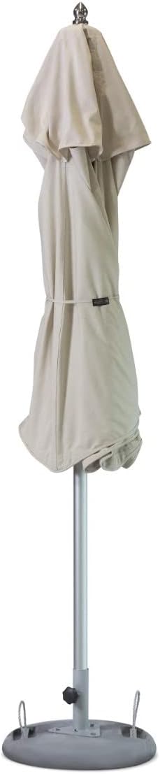 HomeRoots 13' Ecru Polyester Round Market Patio Umbrella