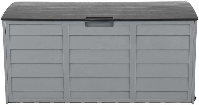75 Gallon Outdoor Storage Box Rattan Garden Cushion Organizer Patio Deck Cabinet