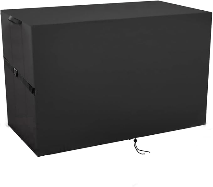 Outdoor Storage Box Cover，Waterproof Resin Storage Bin Cover Deck Box Covers-51.06"L x 24.2"W x 35.2"H