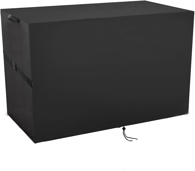 Outdoor Storage Box Cover，Waterproof Resin Storage Bin Cover Deck Box Covers-49.8"L x 28.78"W x 43.31"H