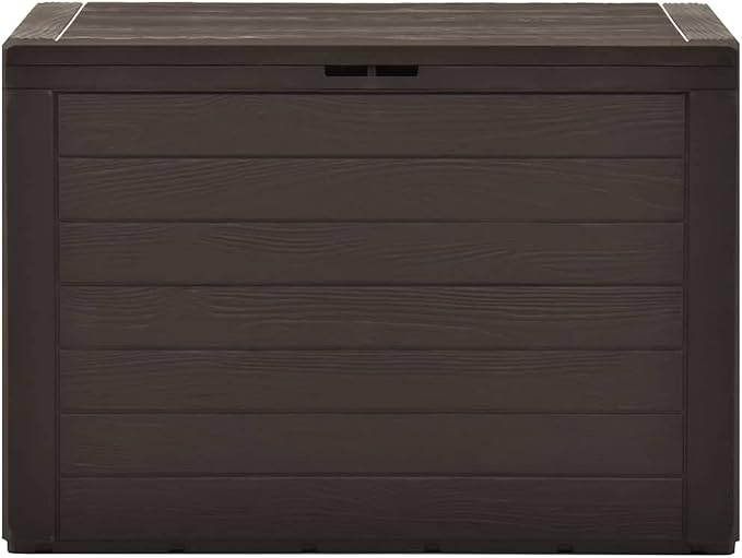 Patio Storage Box, Deck Box Delivery Boxes For Outside Outdoor Storage Box Outdoor Storage Bench Outdoor Furniture Suitable For Gardens Patios Backyard Pool Brown 30.7"x17.3"x21.7"
