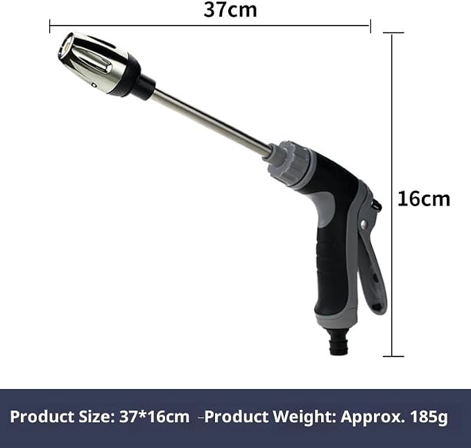 Pressure Washer Aquoxis, Handheld Power Washer with 360° Rotating Nozzle, 3 Spray Modes, Stainless Steel Universal Hose Fit, Tool-Free Installation, Lightweight for Car Patio Outdoor Cleaning