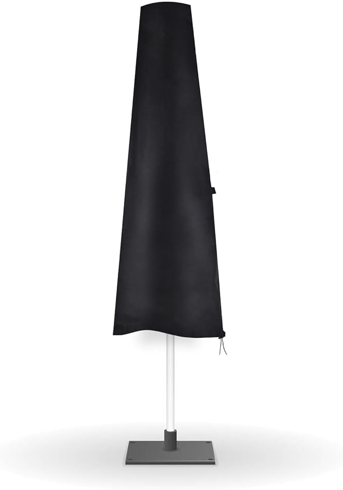 TOHONFOO Patio Umbrella Cover for Outdoor Umbrella 7-10ft, 600D Waterproof Heavy Duty Oxford Umbrella Cover, Waterproof UV-Resistant Protection for Garden Outdoor Umbrella