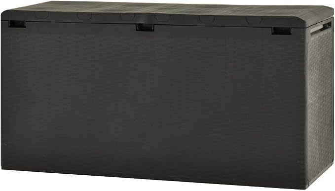 Patio Storage Box,Outdoor Toy Box,Outdoor Cushion Storage,Pool Storage, Towel Storage,for Patio Furniture, Pillows, Pool Supplies, Garden Tools, Anthracite 44.9"x18.5"x23.6"
