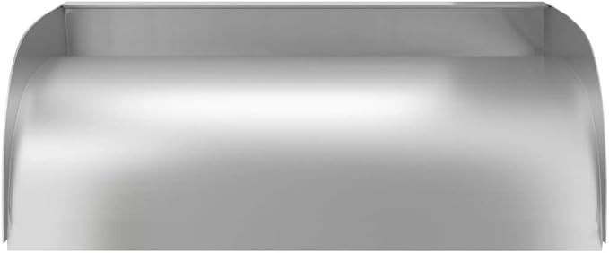 Stainless Steel Waterfall Spillway 17.7 Inch for Garden Pond Swimming Pool Decorative Water Feature Fountain Blade Brushed Silver