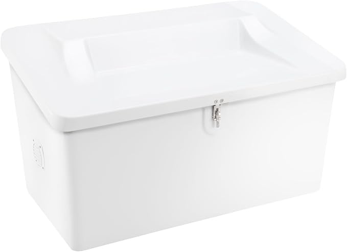 RecPro 72" Marine Dock Box | Fiberglass Storage Bench