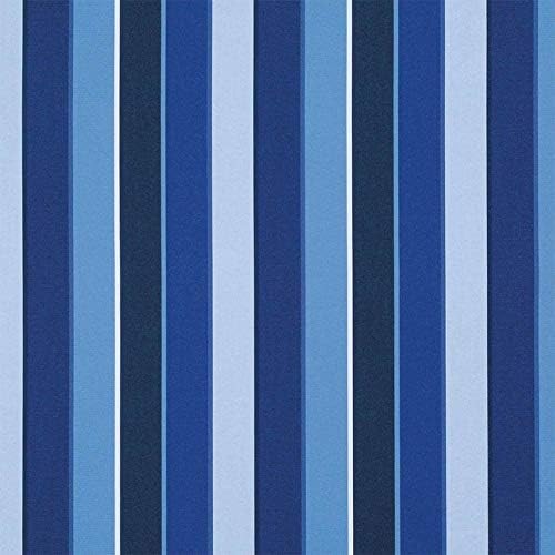Treasure Garden 9-Foot (Model 810) Deluxe Auto-Tilt Market Umbrella Bronze Frame Sunbrella Fabric: Milano Cobalt Stripe (Includes 3 Year Extended Frame Warrantee)