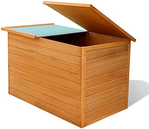 Storage Box 126 x 72 x72 cm, Deck Box with Waterproof Roof, Garden Tools Box Container, Patio Backyard Poolside Furniture Decor for Indoor or Outdoor