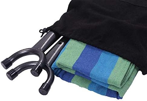 Hammock Set (Hammock Frame Small Color Bar) Natural Rope (Blue-Green bar)