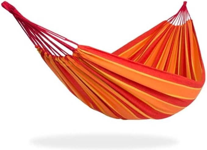 Heavy Duty Hammock-Double Hammock Bed with Portable Bag, Orange-Will Allow You to Sink into Sumptuous Comfort to Read a Novel, Take a Nap or Gaze at The Stars (HDH524)