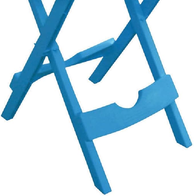 Adams Manufacturing Quik Fold Patio Side Table, Resin, Pool Blue