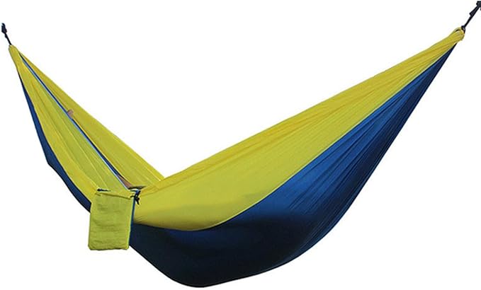 NOBRIM Camping Hammock Outdoor Portable Parachute Hammock Double Hammock Swing Hanging Chair Garden for Travel Patio Garden Backyard